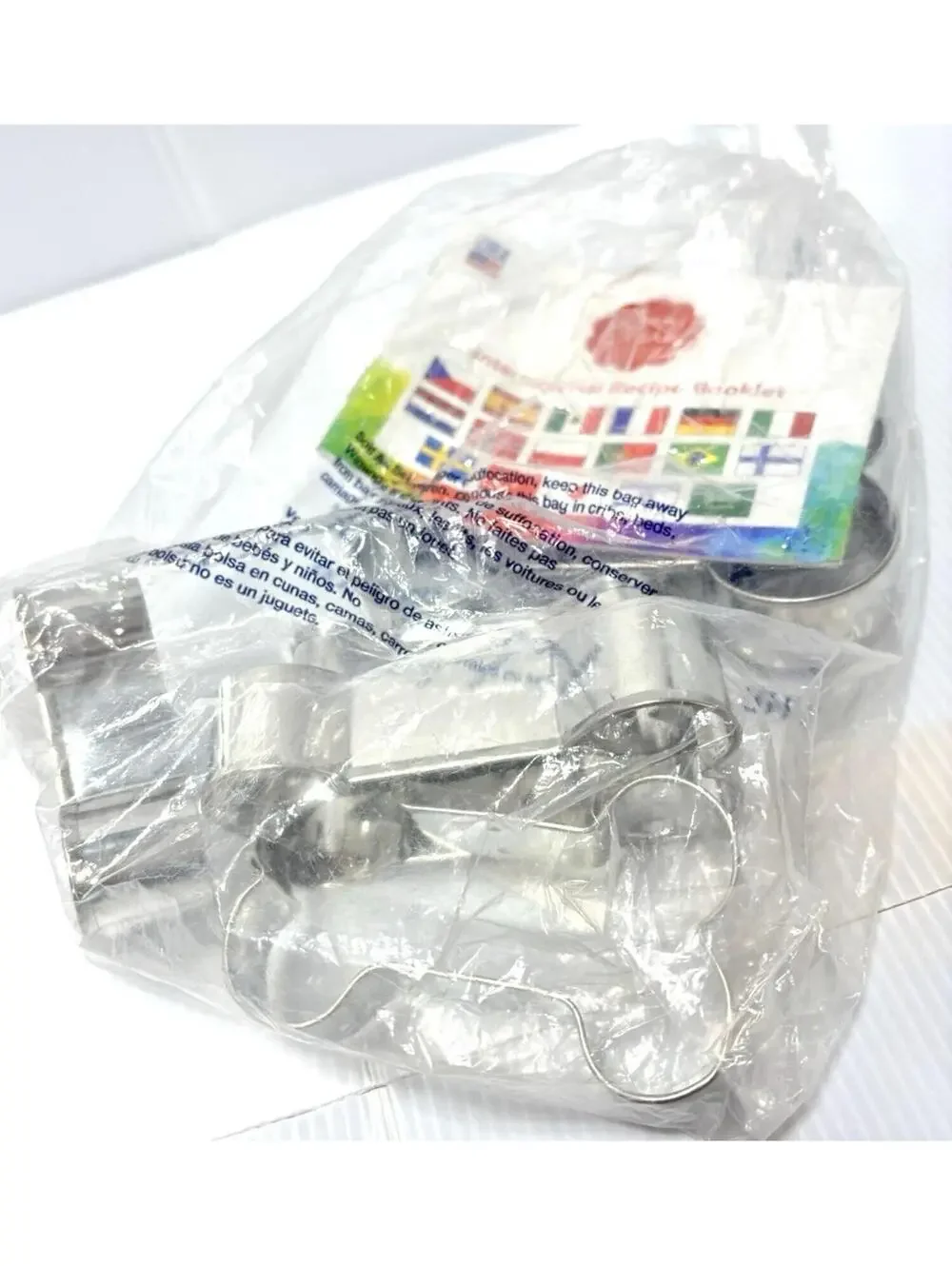 Ann Clark Cookie Cutters Bone Set 5pc USA Dog Bone Shaped Baking Cutters Tools
